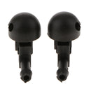 2X Plastic Car Front Dual Holes Windshield Washer Wiper Water Spray Nozzle