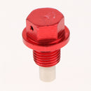 M12x1.25 Auto Car Magnetic Oil Drain Plug Bolt Screw Sump Nut Red