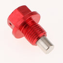 M12x1.25 Auto Car Magnetic Oil Drain Plug Bolt Screw Sump Nut Red