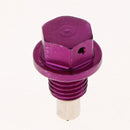 M12x1.5 Auto Car Magnetic Oil Drain Plug Bolt Screw Sump Nut Purple