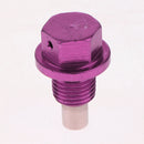 M12x1.5 Auto Car Magnetic Oil Drain Plug Bolt Screw Sump Nut Purple