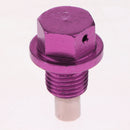 M12x1.5 Auto Car Magnetic Oil Drain Plug Bolt Screw Sump Nut Purple