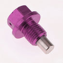 M12x1.5 Auto Car Magnetic Oil Drain Plug Bolt Screw Sump Nut Purple