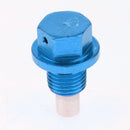 M12x1.75 Auto Car Magnetic Oil Drain Plug Bolt Screw Sump Nut Blue