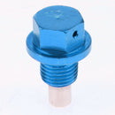 M12x1.75 Auto Car Magnetic Oil Drain Plug Bolt Screw Sump Nut Blue
