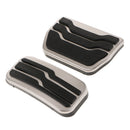 2 Pieces Stainless Steel Accelerator Brake Foot Pedal Pad for Ford Edge 2015