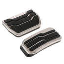 2 Pieces Stainless Steel Accelerator Brake Foot Pedal Pad for Ford Edge 2015