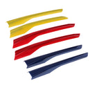 6 Pieces Color Front Fog Light Stripe Cover Trim For 2016-2018 Cadillac XT5