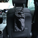 Car Seat Back Trash Bag Can Litter Garbage Headrest Wastebasket Holder Black