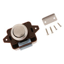 Push Button Latch Catch Lock For RV Boat Drawer Cupboard Cabinet Door Brown