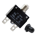 5A Circuit Breaker Overload Protector Switch Fuse Resettable with Black Waterproof Cap AC 125/250V 50V DC