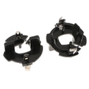 Pair H7 LED Bulb Headlight Holder Adaptor Conversion Kit For VW Golf MK5