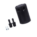 Compact Baffled Oil Catch Can Tank, 2-Port, Universal 3/8" NPT Inlet Outlet