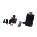 Universal Aluminum Engine Baffled MINI Oil Separator Catch Can Filter 180ML