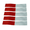 5 Pieces Car Safety Warning Night Reflective Tape Strip Stickers Red & White