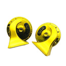 Dual-tone Snail Universal Electric Horn 12V 115 dB Car Truck Auto Gold