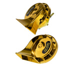 Dual-tone Snail Universal Electric Horn 12V 115 dB Car Truck Auto Gold