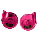 Dual-tone Snail Universal Electric Horn 12V 115 dB Car Truck Auto Purple