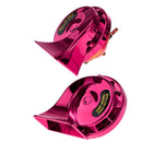 Dual-tone Snail Universal Electric Horn 12V 115 dB Car Truck Auto Purple