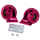Dual-tone Snail Universal Electric Horn 12V 115 dB Car Truck Auto Purple