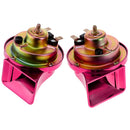 Dual-tone Snail Universal Electric Horn 12V 115 dB Car Truck Auto Purple