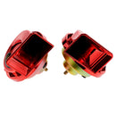 2PCS 12V 115dB 510Hz Super Loud Auto Dual Snail Horn High Low Car Motor Red