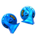 2Pcs For Universal Car Snail Horn 12V 110dB 410 - 510 Hz Blue