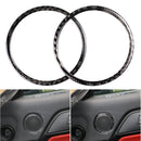2 Pieces Car Door Audio Speaker Strip Cover Ring For Ford Mustang 2015-2017