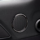 2 Pieces Car Door Audio Speaker Strip Cover Ring For Ford Mustang 2015-2017