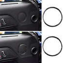 2 Pieces Car Door Audio Speaker Strip Cover Ring For Ford Mustang 2015-2017