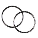2 Pieces Car Door Audio Speaker Strip Cover Ring For Ford Mustang 2015-2017