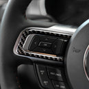 Carbon Fiber Car Steering Wheel 3D Decorative Sticker For Ford Mustang 15-17