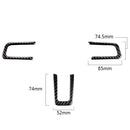 Carbon Fiber Car Steering Wheel 3D Decorative Sticker For Ford Mustang 15-17