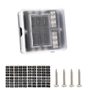 6-Way Blade Fuse Box 32V LED Illuminated Automotive Fuse Block for Car Boat Marine Trike with LED Indicator Light Kit