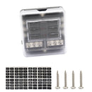 6-Way Blade Fuse Box 32V LED Illuminated Automotive Fuse Block for Car Boat Marine Trike with LED Indicator Light Kit