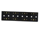 8 Circuit Junction Block,32V DC 60A Dual Brass Bus Bar with Sixteen 8-32 Screw Terminals