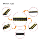8 Circuit Junction Block,32V DC 60A Dual Brass Bus Bar with Sixteen 8-32 Screw Terminals
