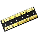 Brass Dual Bus Bar Power Distribution Block, 60A DC 32V for Cars Truck Ship