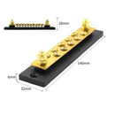 Large Current DC 48V Brass Bus Bar with 10 Screws for Truck Cars Yachts Ship