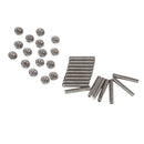 16 Pcs Stainless Exhaust Manifold Stud Nuts kit for Ford 4.6 & 5.4 Liter V8 2 Manifolds