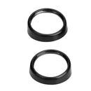 2Pcs Black Car 360 Degree Round Convex Mirror Blind Spot for Auto Rear View