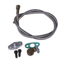 Aluminum Alloy Oil Feed Line Adapter Kit For Universal T3 Turbo Turbocharger (Half Set)