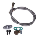 Aluminum Alloy Oil Feed Line Adapter Kit For Universal T3 Turbo Turbocharger (Half Set)