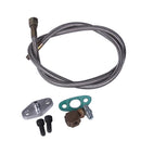 Aluminum Alloy Oil Feed Line Adapter Kit For Universal T3 Turbo Turbocharger (Half Set)