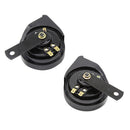 2 Pieces Car Boat Motorcycle Loud 12V 110DB Dual Tone Basin Air Horns Siren