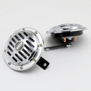 2Pcs Waterproof 12V Loud Basin Double Insert Car Electric Air Horn Siren