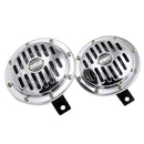 2Pcs Waterproof 12V Loud Basin Double Insert Car Electric Air Horn Siren