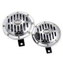 2Pcs Waterproof 12V Loud Basin Double Insert Car Electric Air Horn Siren