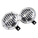 2Pcs Waterproof 12V Loud Basin Double Insert Car Electric Air Horn Siren
