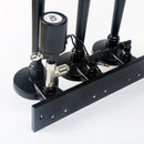 150DB Single Row Triple Trumpet Train Air Horn 12V Electric Solenoid Black